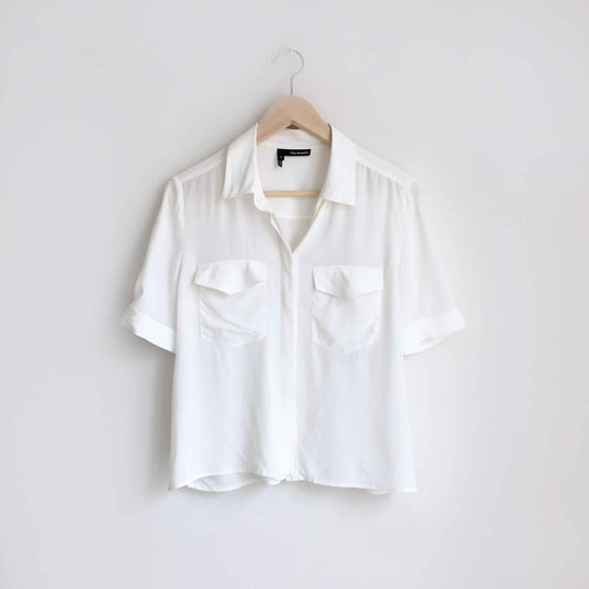 The Kooples silk button down pocket shirt - size Medium