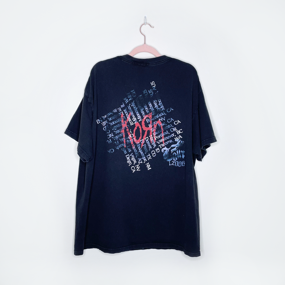 korn 2006 see you on the other side tour vintage giant tee - size korn 2006 see you on the other side tour vintage giant tee - size