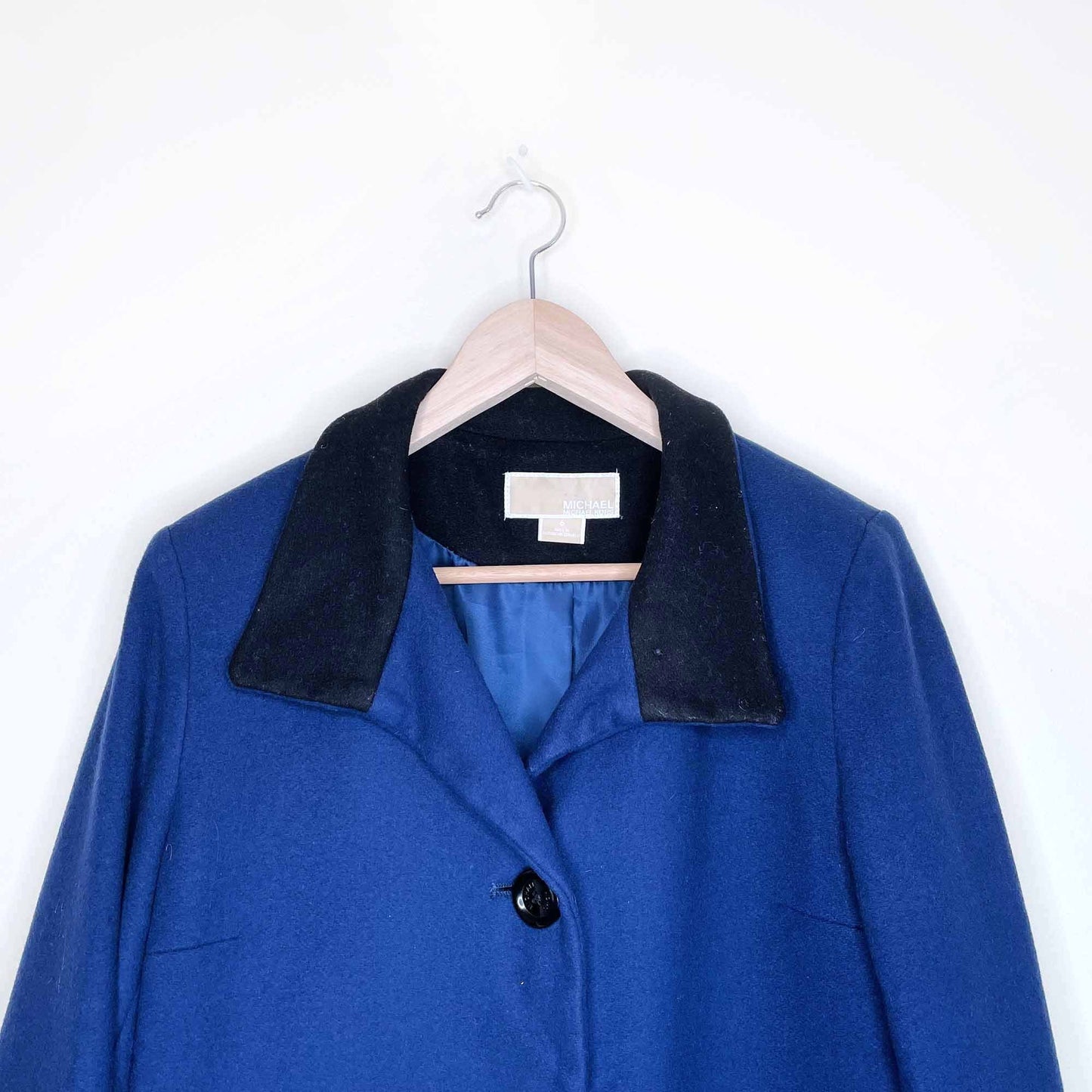 kors michael kors colour block wool-cashmere blend jacket - size 6