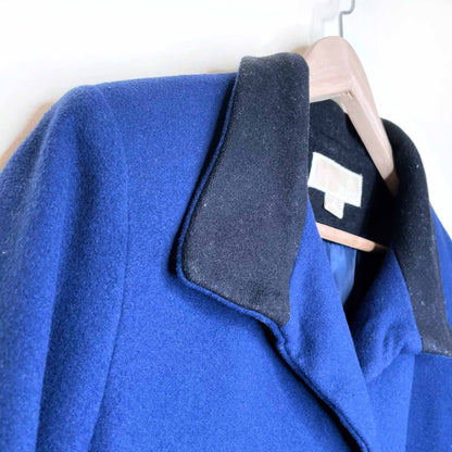 kors michael kors colour block wool-cashmere blend jacket - size 6