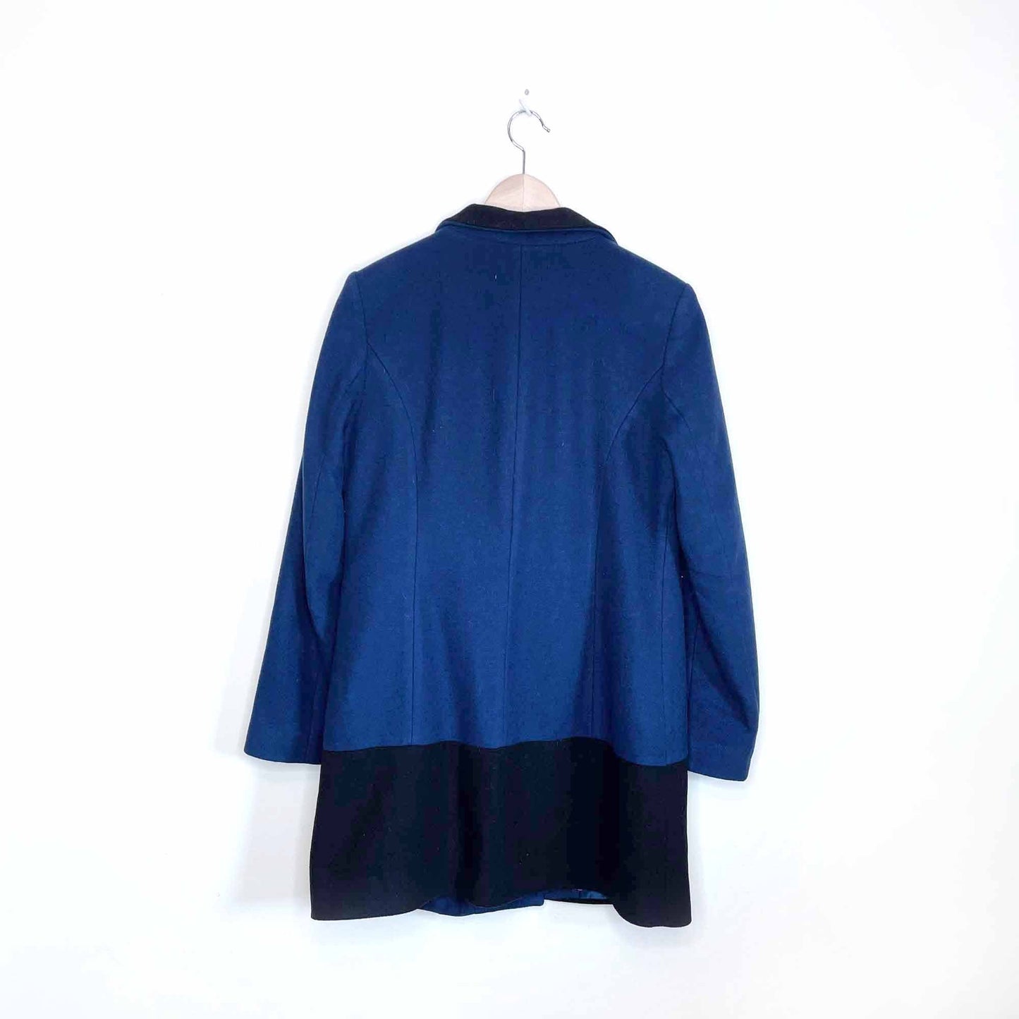 kors michael kors colour block wool-cashmere blend jacket - size 6