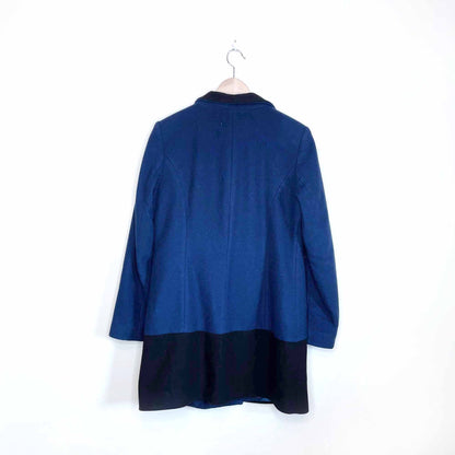 kors michael kors colour block wool-cashmere blend jacket - size 6