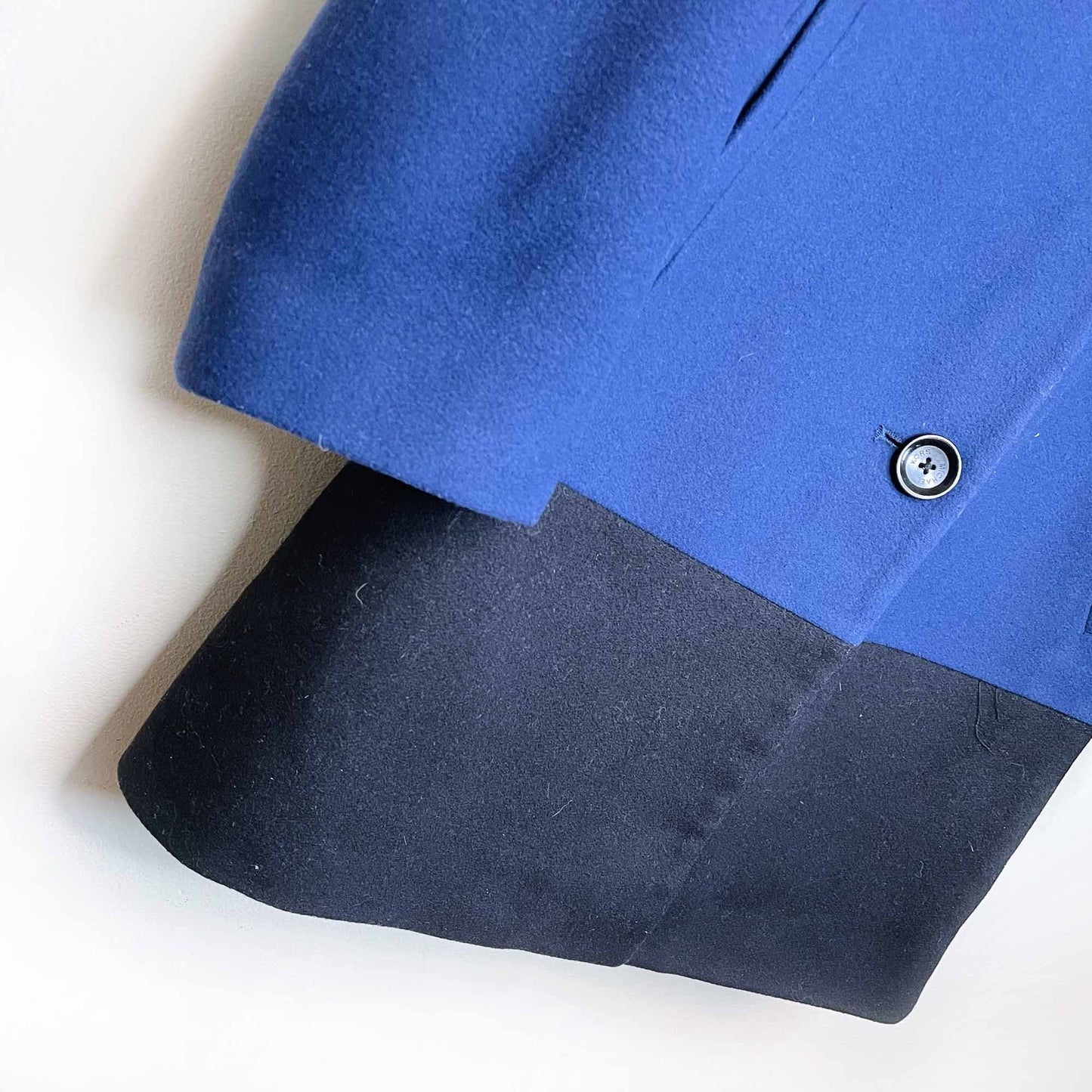 kors michael kors colour block wool-cashmere blend jacket - size 6