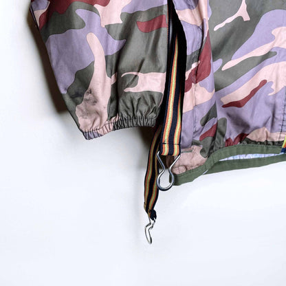 k-way kids camo packable rain jacket - size 6