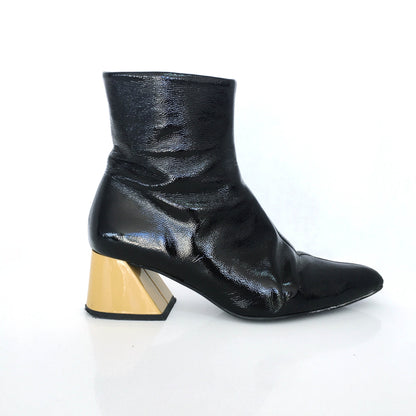 l'Intervalle patent leather belgrade boots - size 36