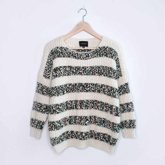 La Fee Verte Anthropologie confetti striped sweater - size Small