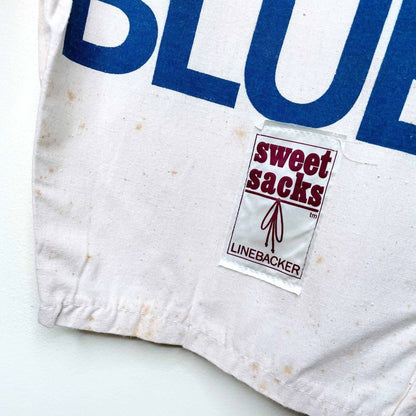 vintage labatt blue 80's 90's sweet sacks linebacker beer novelty shorts - xl