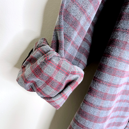 vintage lacoste plaid button down - size medium