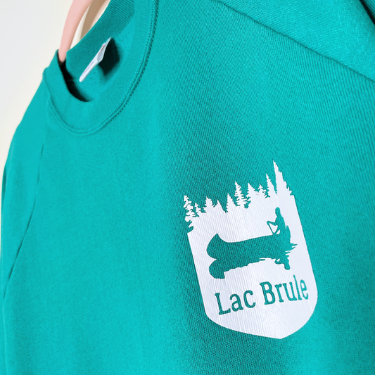 vintage 70s jerzees lac brule crewneck sweatshirt - size large