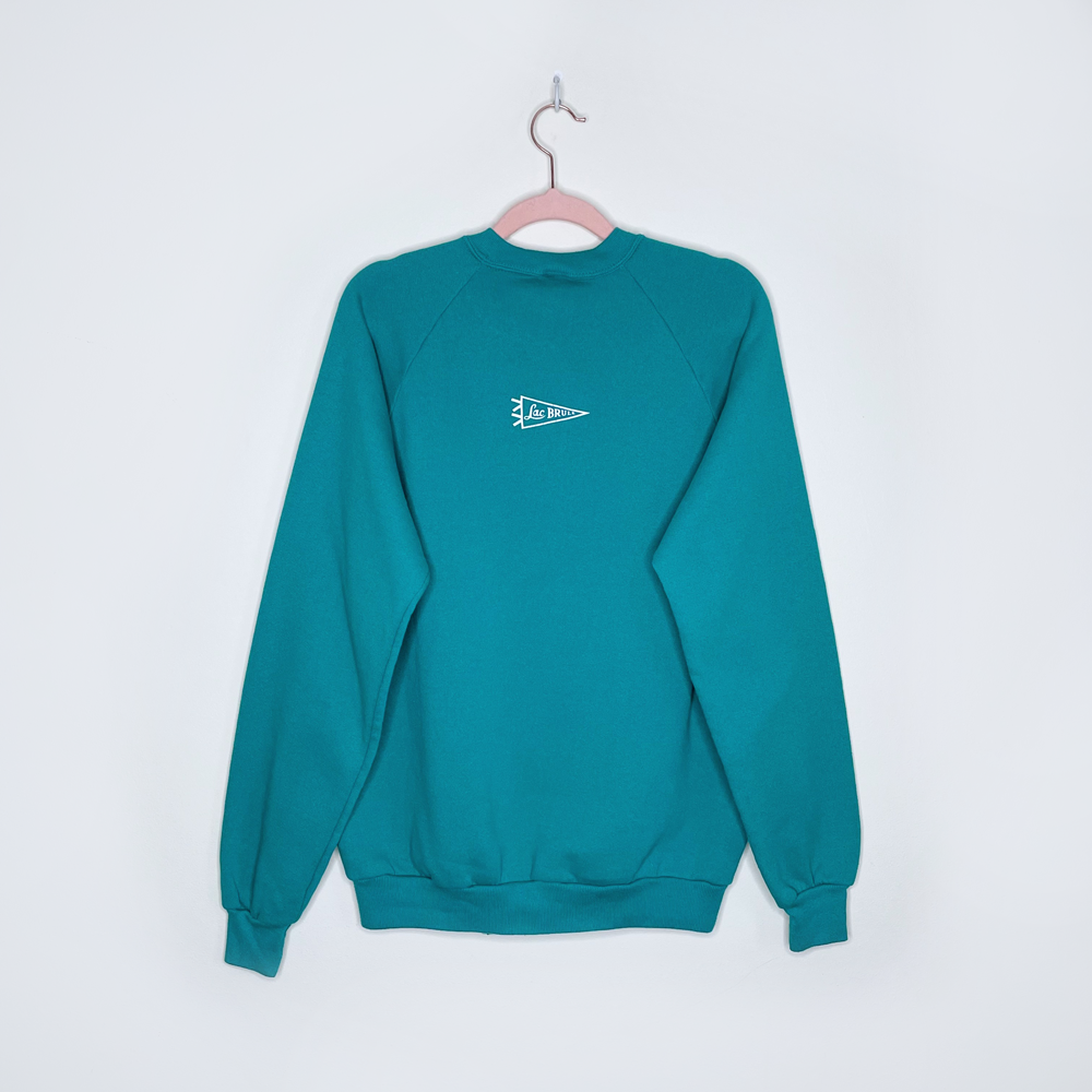 vintage 70s jerzees lac brule crewneck sweatshirt - size large
