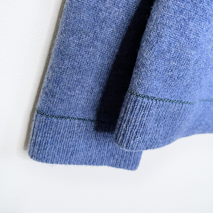 lafayette 148 blue 100% cashmere turtleneck - size medium