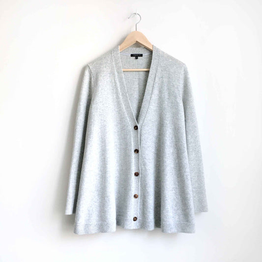 Lafayette 148 cashmere a-line cardigan sweater - size Medium