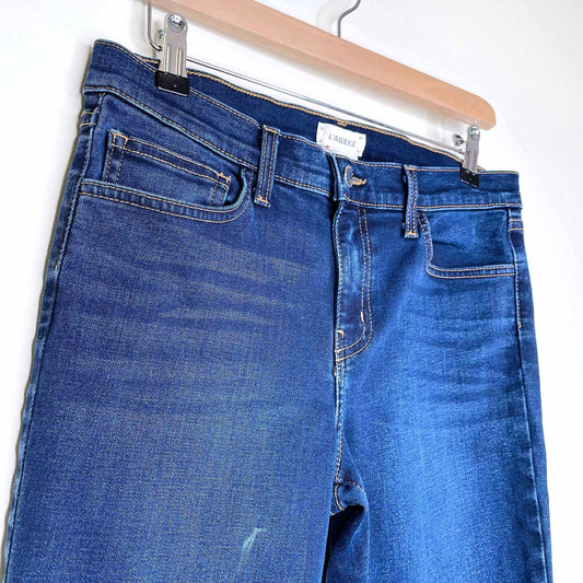 l'agence mid-rise dark wash skinny jeans - size 28