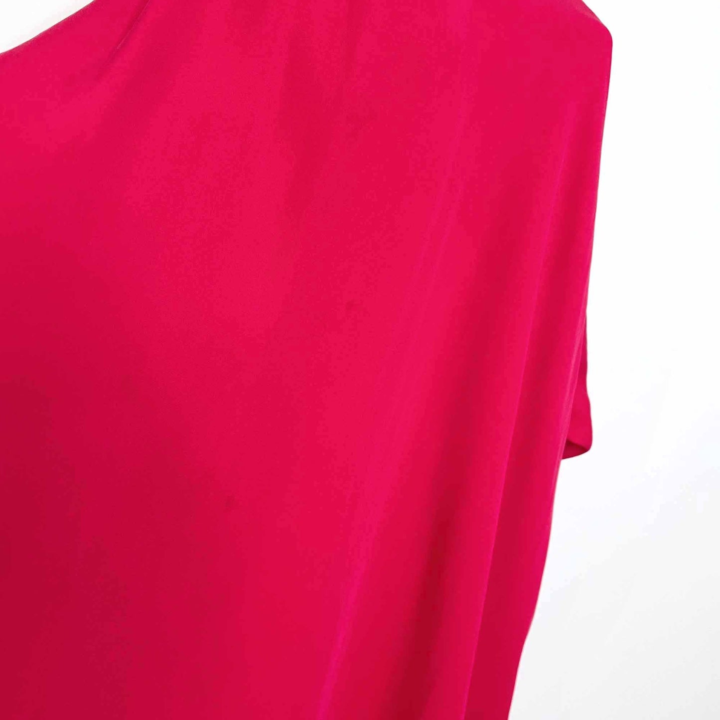 l'agence spaghetti strap pink silk chiffon summer dress - size sm/med
