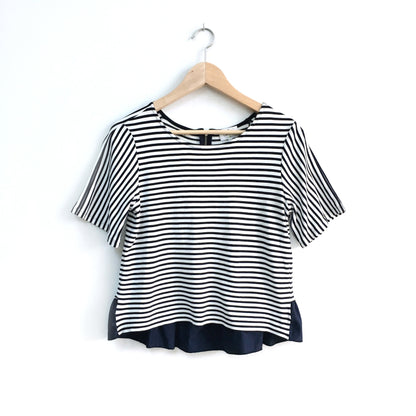 Lanvin en Bleu Striped Top with Bows - size 38