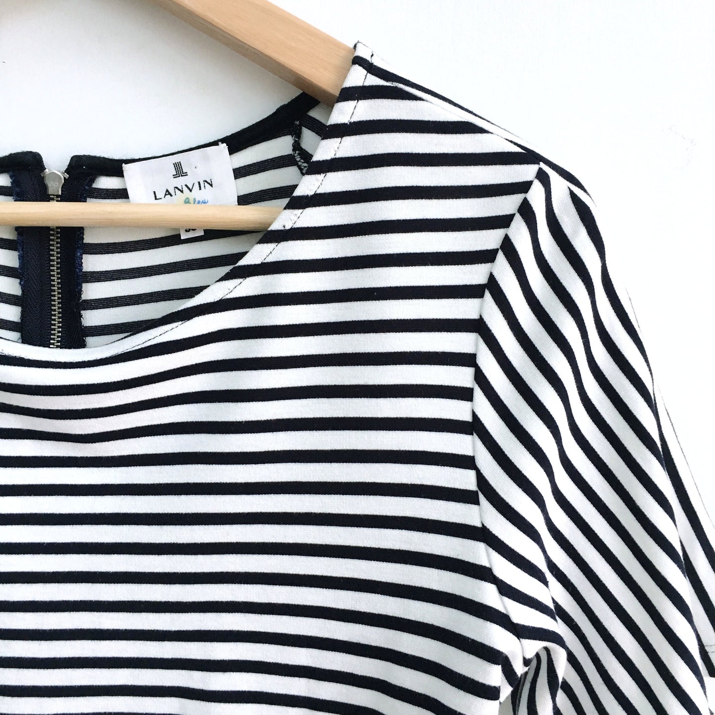 Lanvin en Bleu Striped Top with Bows - size 38