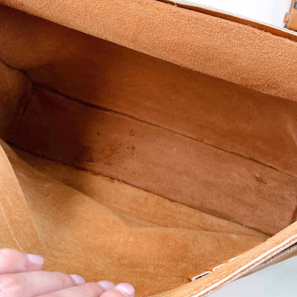 vintage macasa nicaragua leather boho laptop briefcase