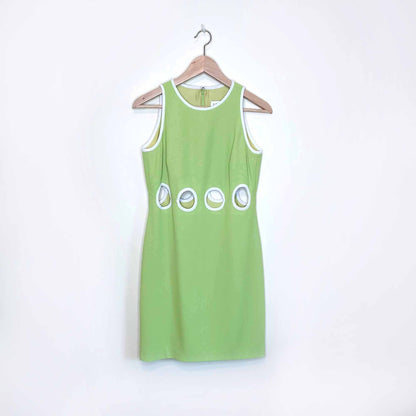 vintage 1995 laundry by shelli segal mod cut-out dress - size 6