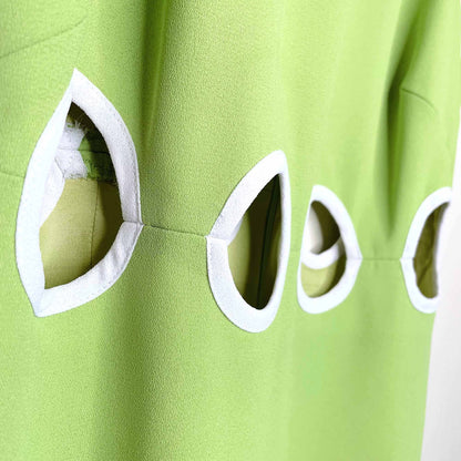 vintage 1995 laundry by shelli segal mod cut-out dress - size 6