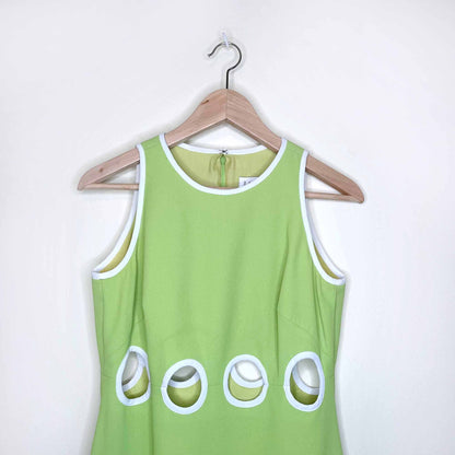 vintage 1995 laundry by shelli segal mod cut-out dress - size 6