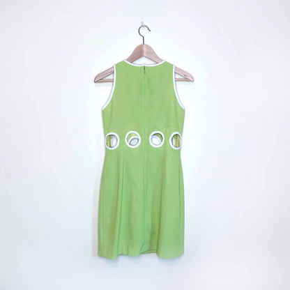 vintage 1995 laundry by shelli segal mod cut-out dress - size 6