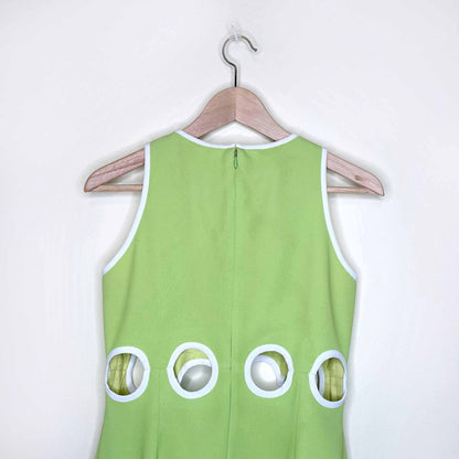 vintage 1995 laundry by shelli segal mod cut-out dress - size 6