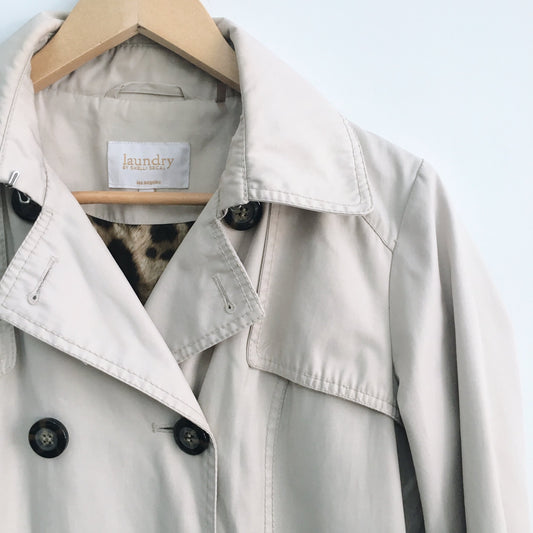 laundry by shelli segal classic trench coat - size small