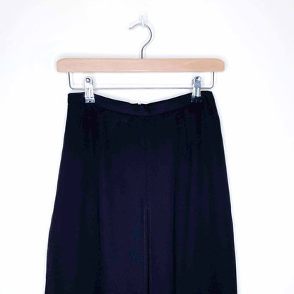 vintage laura ultra high rise chiffon layer wide leg dress pants - size 4