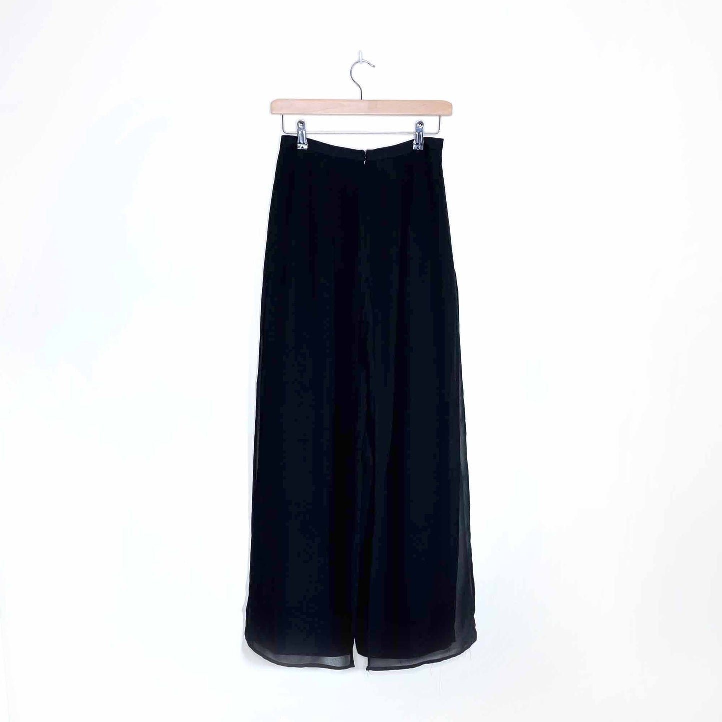vintage laura ultra high rise chiffon layer wide leg dress pants - size 4