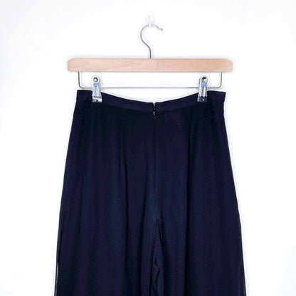 vintage laura ultra high rise chiffon layer wide leg dress pants - size 4