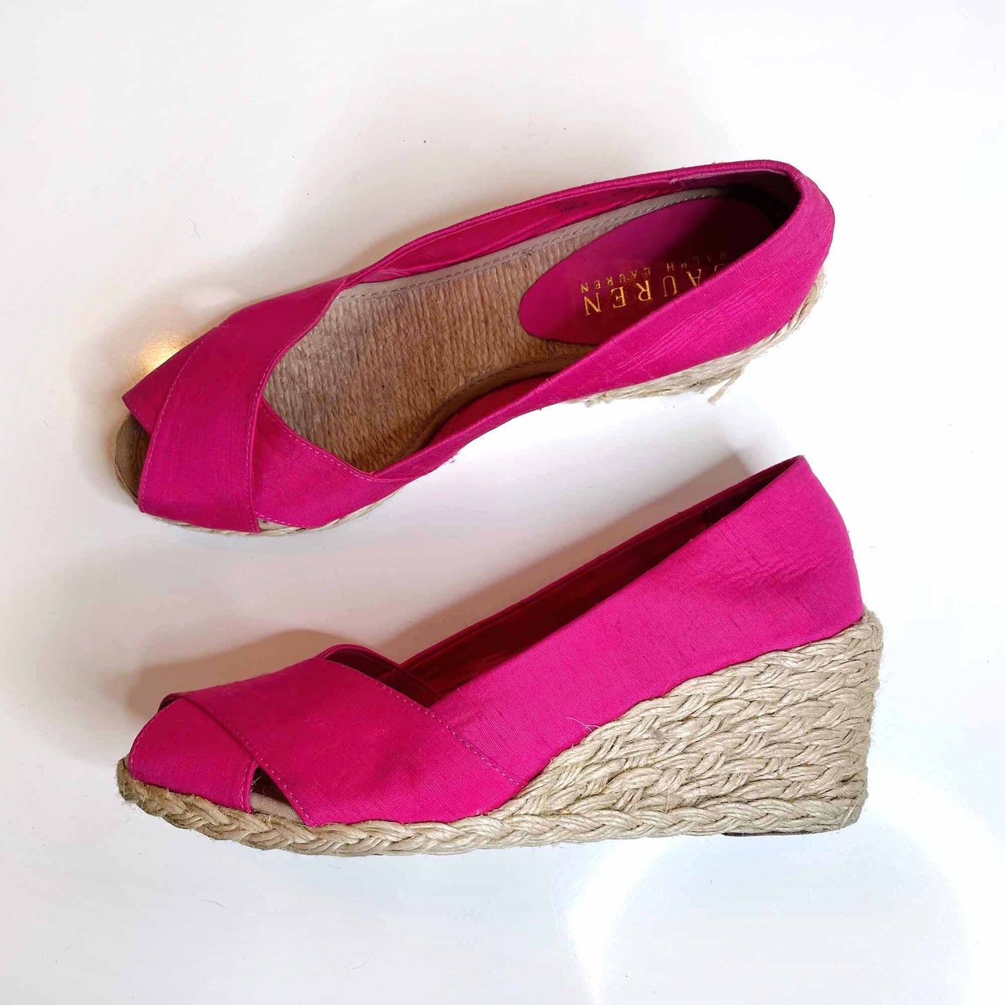 Lauren Ralph Lauren Cecelia wedge espradilles - size 7