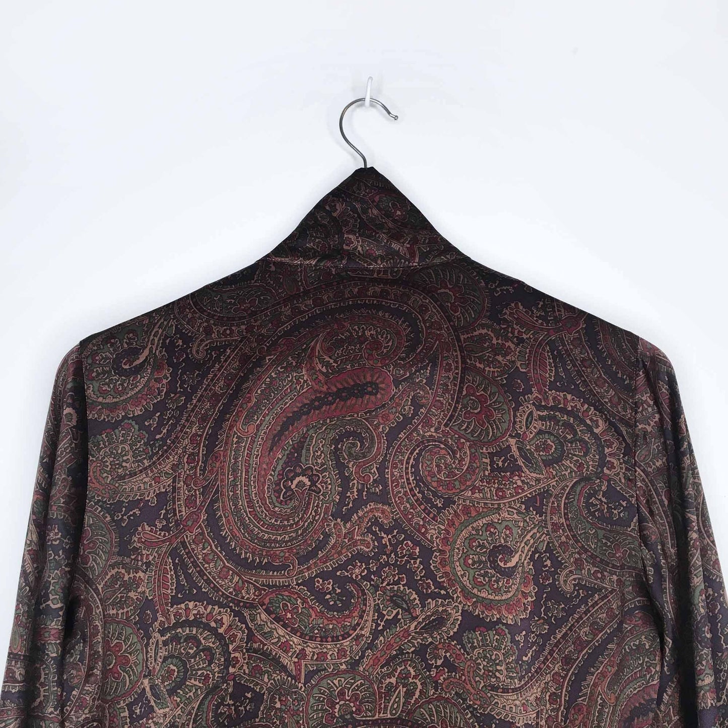 Lauren Ralph Lauren silk paisley high neck blouse - size Small Petite