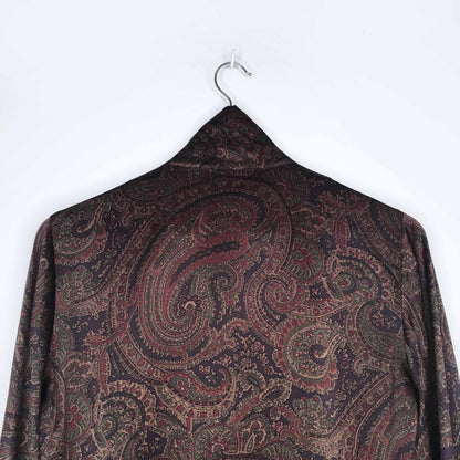 Lauren Ralph Lauren silk paisley high neck blouse - size Small Petite