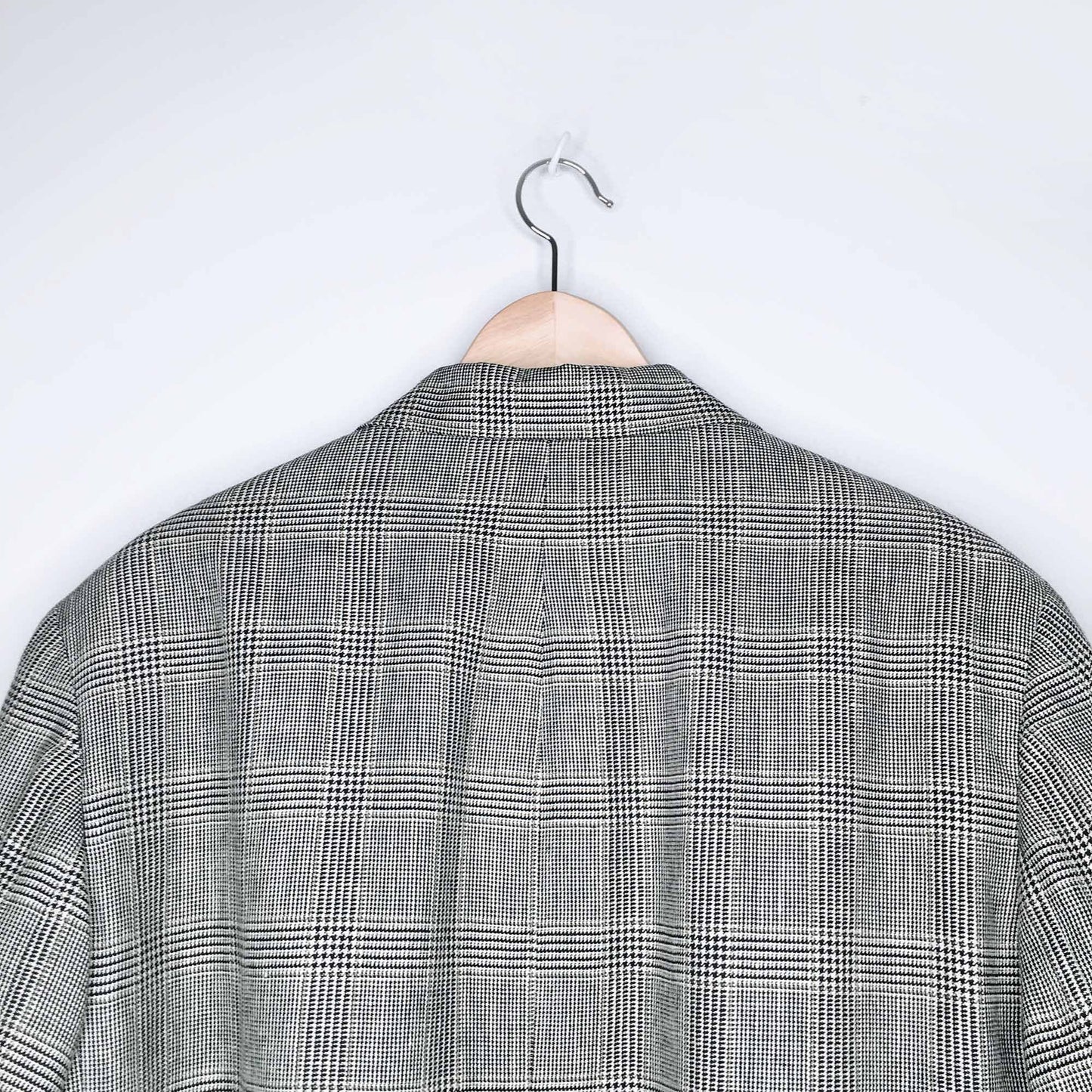 Lauren Ralph Lauren houndstooth wool-linen blazer - size 20W