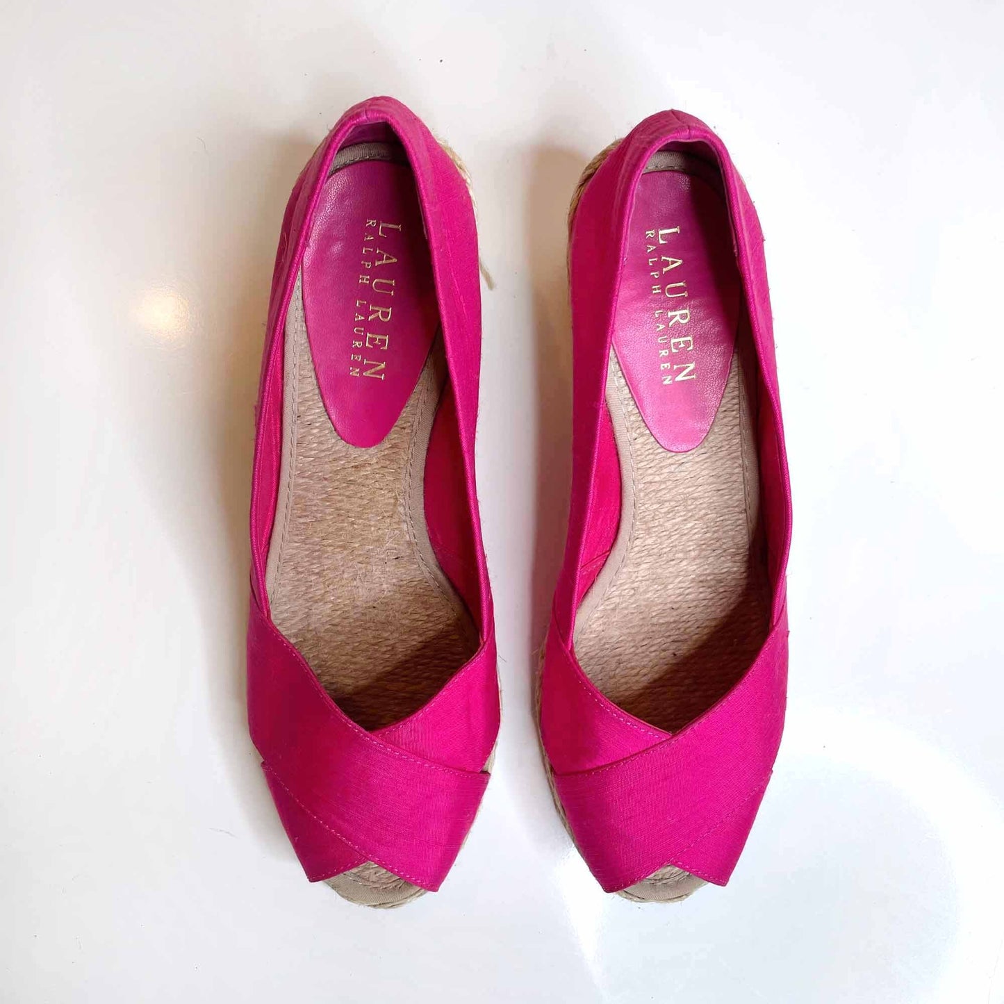 Lauren Ralph Lauren Cecelia wedge espradilles - size 7