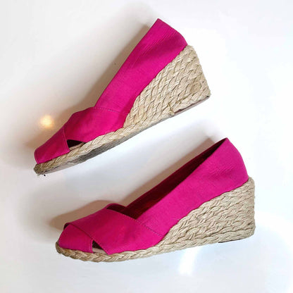 Lauren Ralph Lauren Cecelia wedge espradilles - size 7