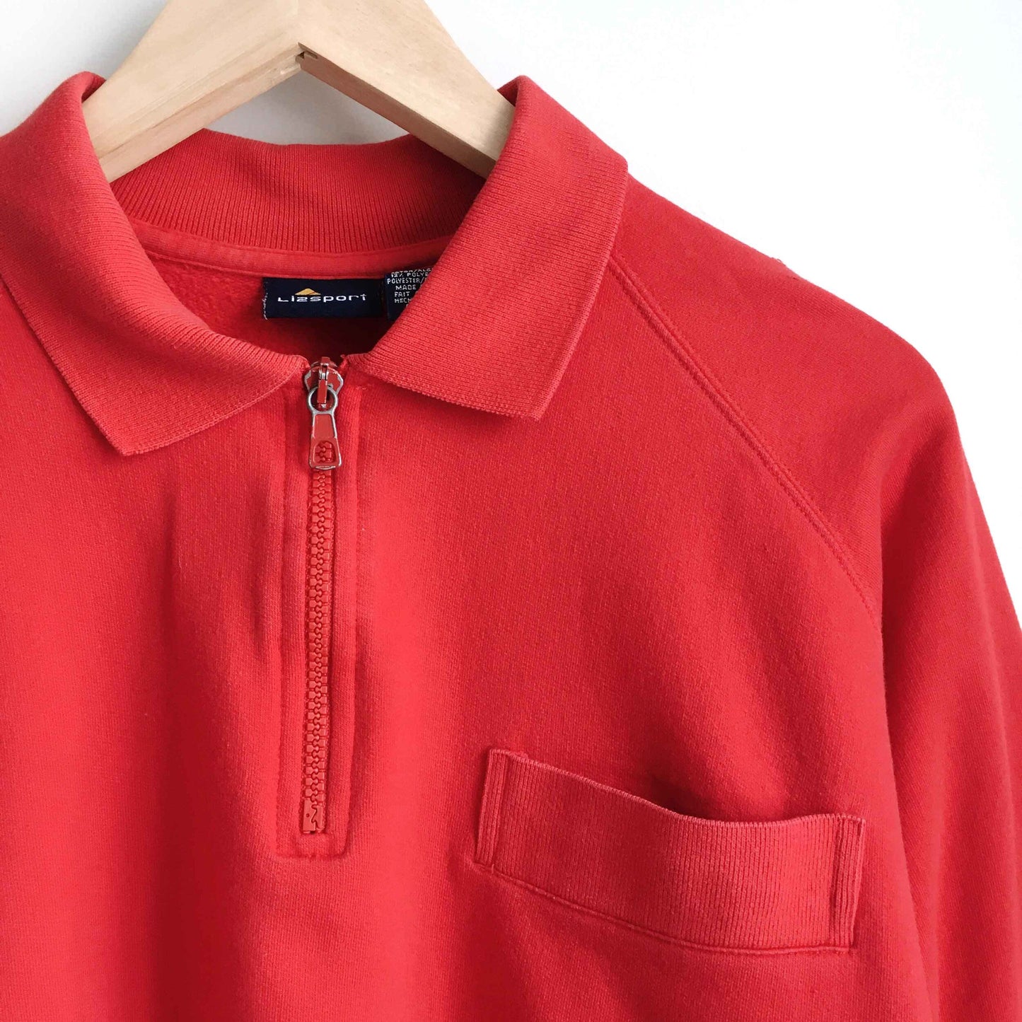 Vintage Liz Claiborne 1/4 zip collared sweatshirt - size Medium