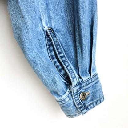 Vintage Liz Claiborne cropped denim button down - size 4