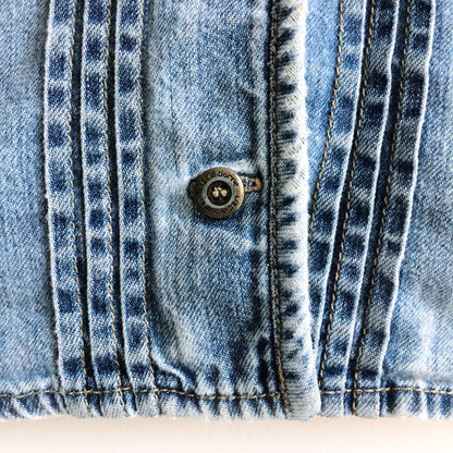 Vintage Liz Claiborne cropped denim button down - size 4