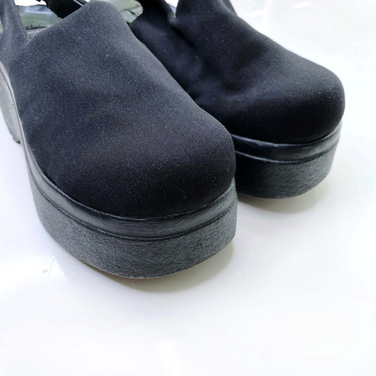 vintage le chateau 90s slingback flatform shoes - size 7