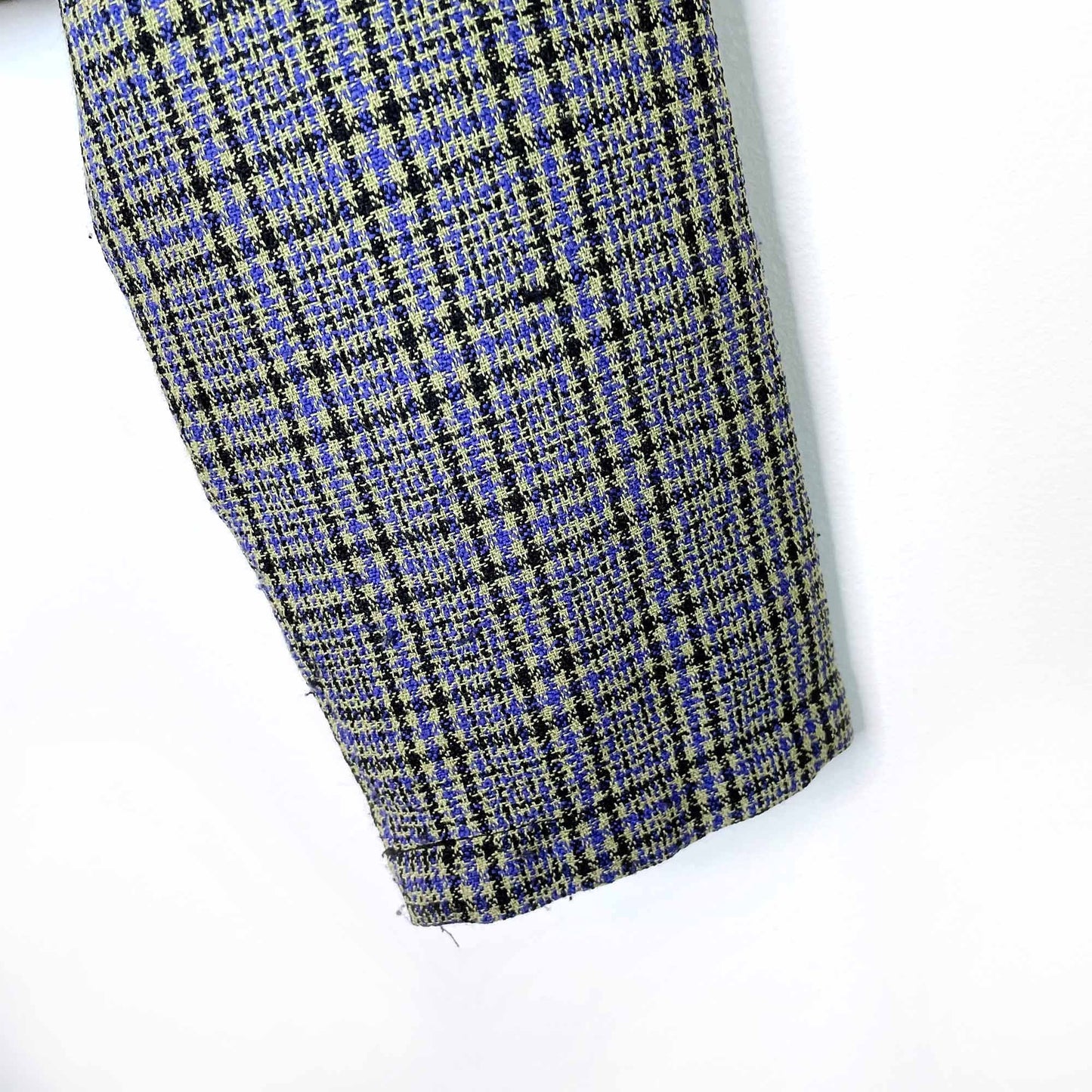 vintage y2k le chateau clueless plaid cropped jacket - size medium