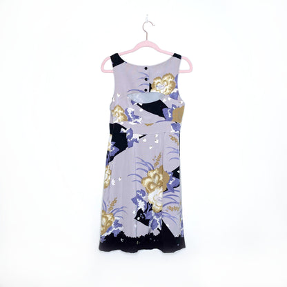 leifsdottir quarry lake silk floral ruffled dress with cutout back - size 4