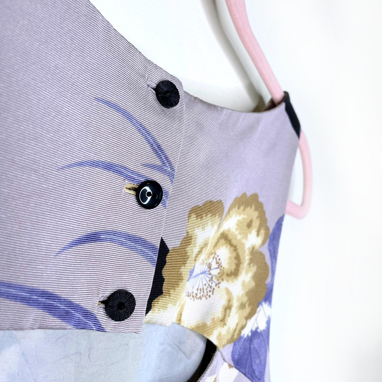 leifsdottir quarry lake silk floral ruffled dress with cutout back - size 4