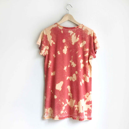 Legacy bleach tie dye burnout v-neck tee - size xl