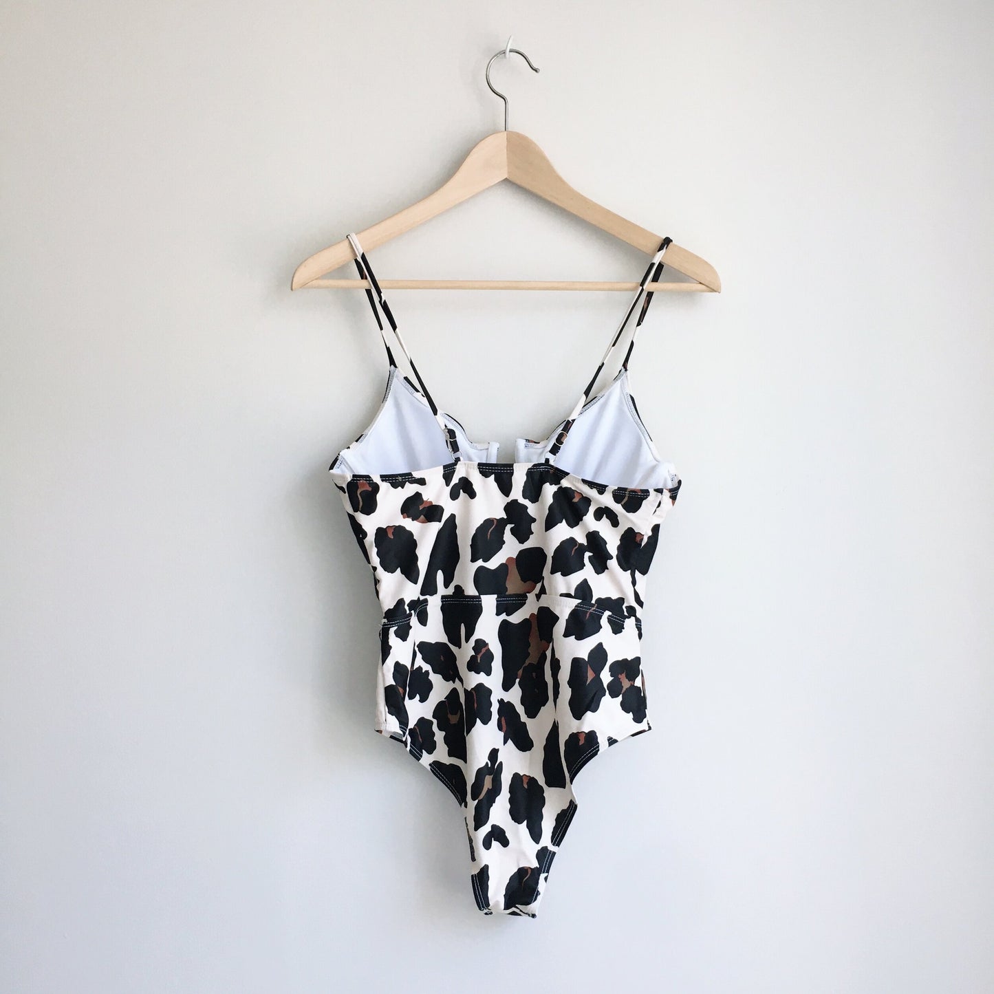 NWOT Nancy Lay one piece leopard swim suit - size Small