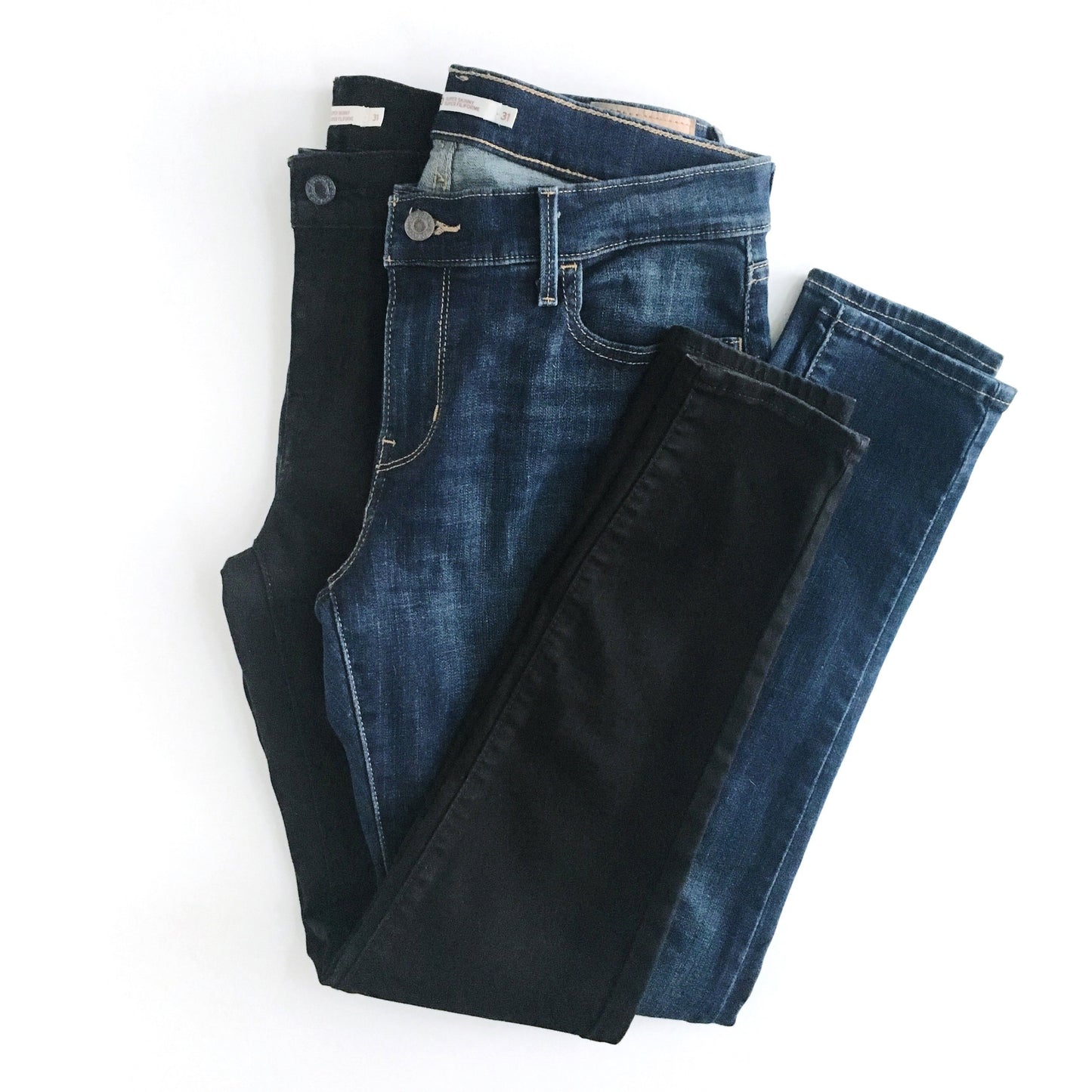Levi's 710 Super Skinny in Black - size 31