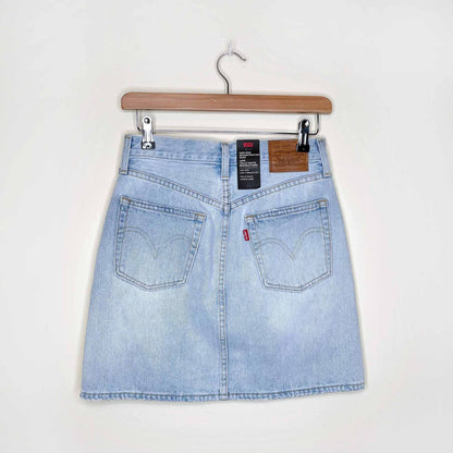 levi's high rise deconstructed denim skirt - size 25