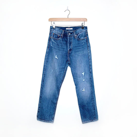 levi's wedgie straight leg button fly jeans - size 26