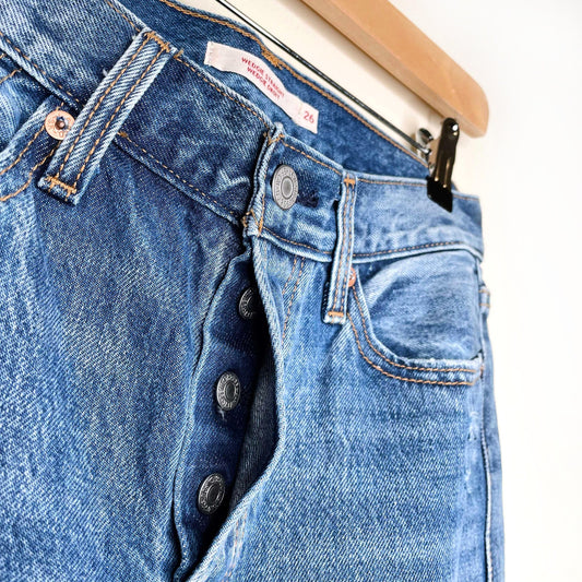 levi's wedgie straight leg button fly jeans - size 26