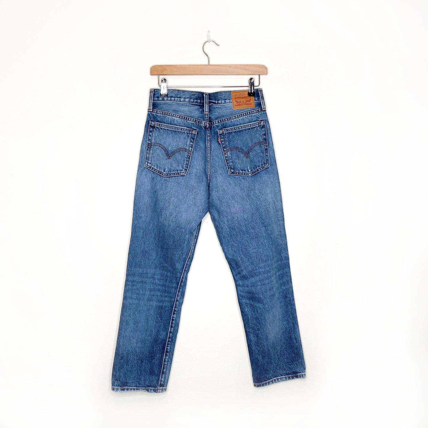 levi's wedgie straight leg button fly jeans - size 26